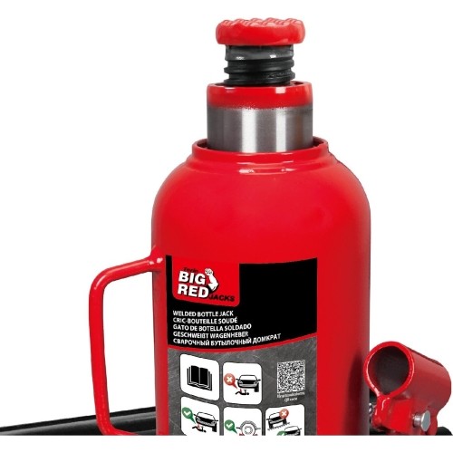 Welded hydraulic bottle jack - 12.0t, Hmin/max-230/460mm