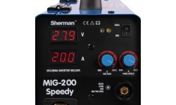Inverter welder Sherman MIG 200 Speedy (machine + gas cylinder CO2 5L + gas reducer + wire + other)