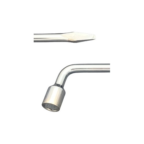 L-type wheel wrench with crowbar - 19mm, L350mm