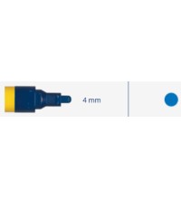 Marker, industrial 4mm, 8ml, 1pc -  Mėlyna 