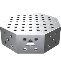 Octagonal welding table OCT INOX 600 × 600 mm - 600x600mm
