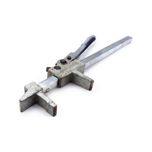 Manual tire spreader-expander ratchet type