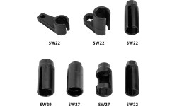 1/2" Dr. Oxygen sensor socket set 7pcs