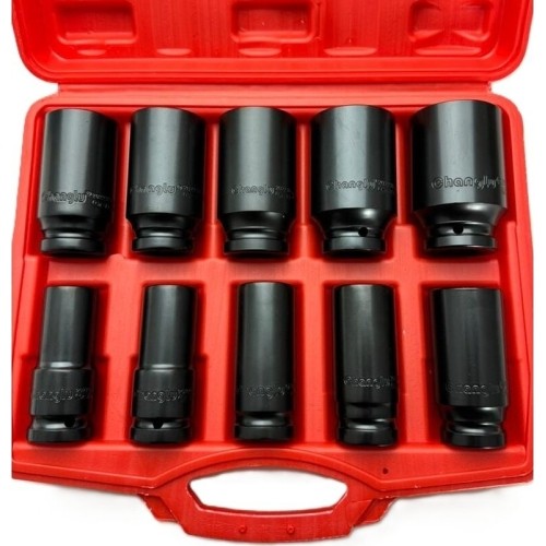3/4" Dr. Deep impact socket set 10pcs (19-41mm)