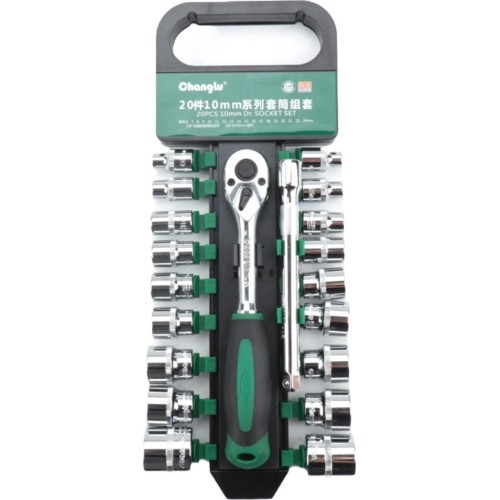 Galvučių rinkinys 3/8'' 20vnt.