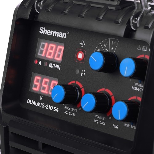 Inverterinis suvirinimo aparatas Sherman DUALMIG 210 S4