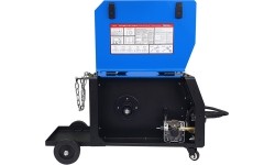 Inverter welder DUALMIG 210 S4 with wheels and cylinder shelf