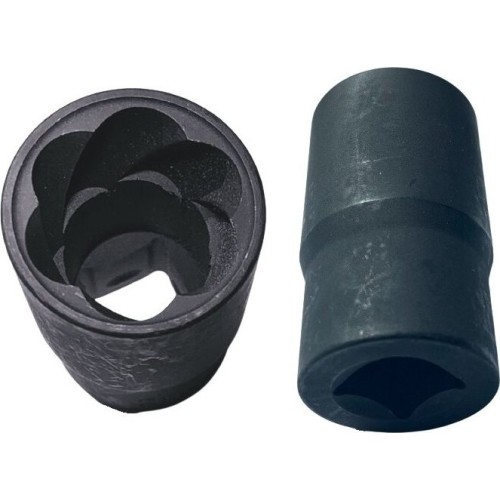 Galvutė 1/2" pažeistų veržlių atsukimui - 17mm