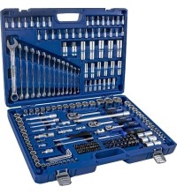 1/4" + 3/8" + 1/2" Dr. Socket wrench set 218pcs.
