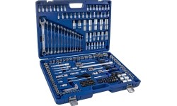1/4" + 3/8" + 1/2" Dr. Socket wrench set 218pcs.