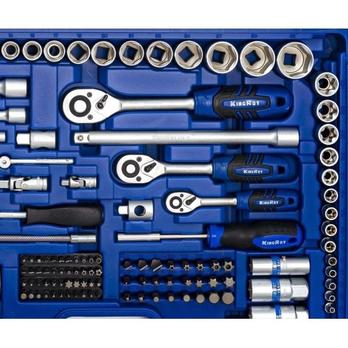 1/4" + 3/8" + 1/2" Dr. Socket wrench set 218pcs.