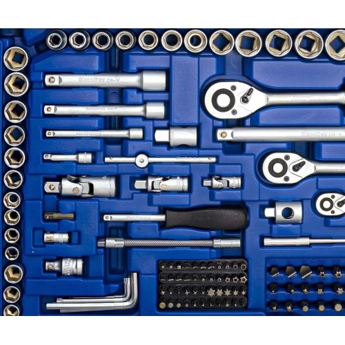 1/4" + 3/8" + 1/2" Dr. Socket wrench set 218pcs.