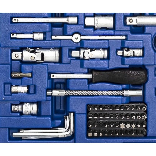 1/4" + 3/8" + 1/2" Dr. Socket wrench set 218pcs.