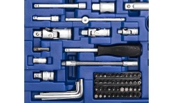 1/4" + 3/8" + 1/2" Dr. Socket wrench set 218pcs.