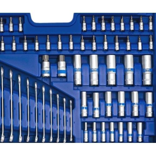 1/4" + 3/8" + 1/2" Dr. Socket wrench set 218pcs.
