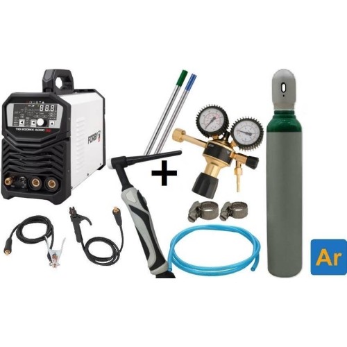SUPER OFFER! Welding maschine FORBY® TIG 200MX AC/DC + Ar cylinder 8l with accessories