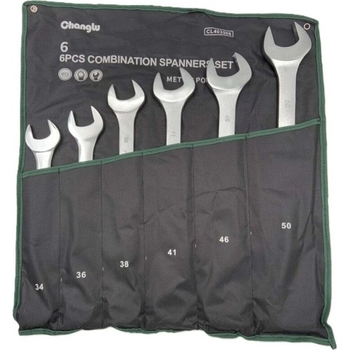 Combination wrench set 6pcs (34-50mm)