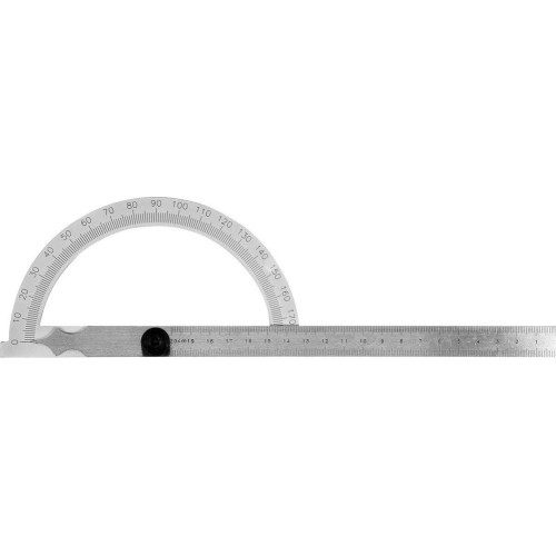 Protractor with ruler 150x200mm