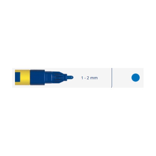 Markeris, pramoninis 1-2mm 3ml -  Mėlyna 