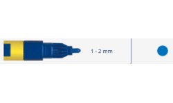 Markeris, pramoninis 1-2mm 3ml -  Mėlyna 
