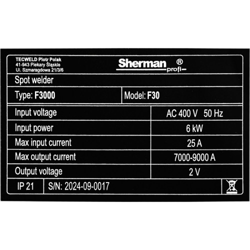 Spot Welder F30 double-sided sheet metal spot welder - AC 400