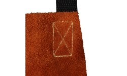 Welding apron, leather, orange