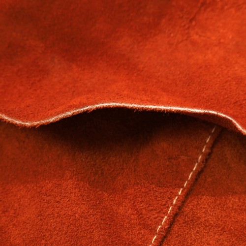 Welding apron, leather, orange