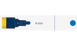 Marker, industrial 4mm, 8ml, 1pc -  Mėlyna 