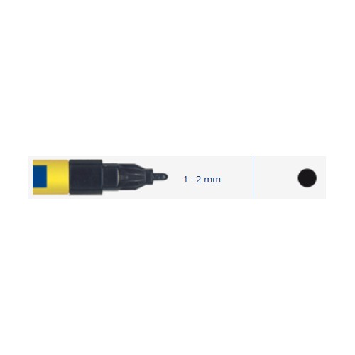 Bleispitz Industrial paint markers - fine 1-2mm 3ml -  Juoda 