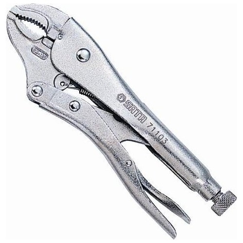 Suspaudimo replės išlenktos - 7", L175mm