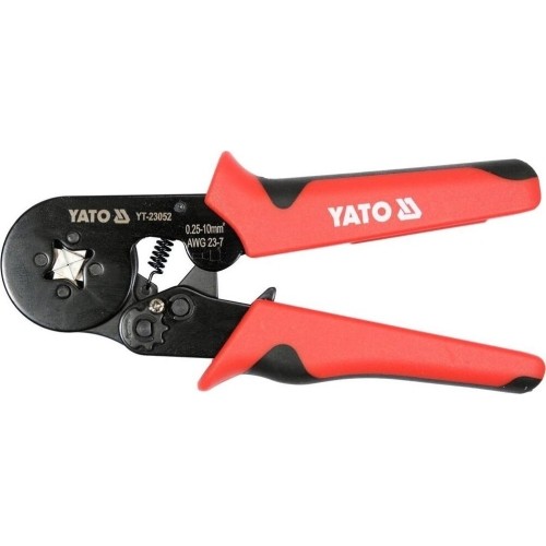 Ratchet crimping pliers with isolated connector set
