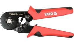 Ratchet crimping pliers with isolated connector set