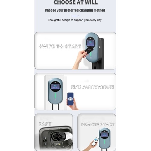 EV įkrovimo stotelė 22kW 32A TYPE2 WiFi BT
