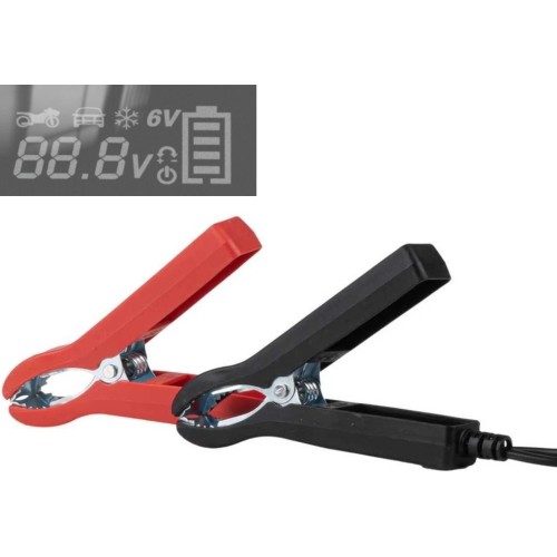 Įkroviklis akumuliatoriui automatinis LCD 12/24V 10A 240Ah