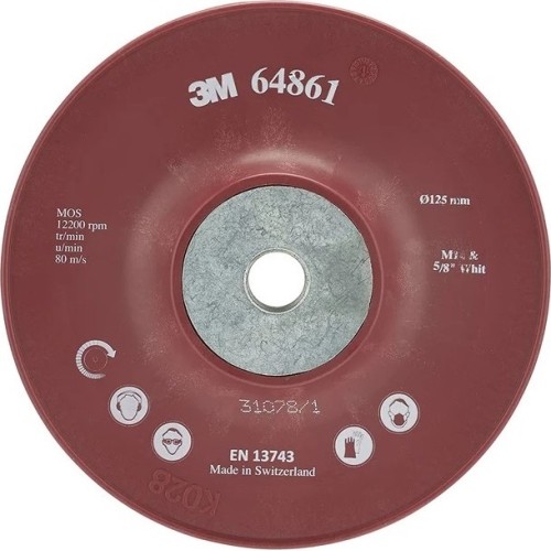 Atraminis padas 3M fibro diskams 125mm M14