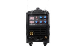 Inverter welder DUALMIG 210 S4 with wheels and cylinder shelf