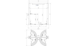 Clearfloor 2-post lift, 4.0t - 4.0t, 220V