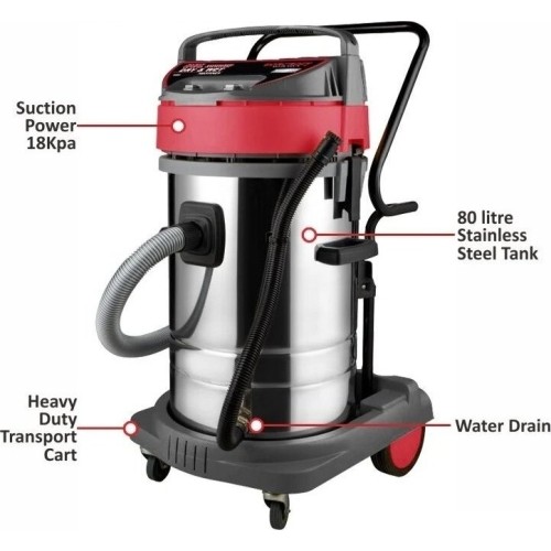 Dulkių siurblys WORCRAFT 80l 3000W