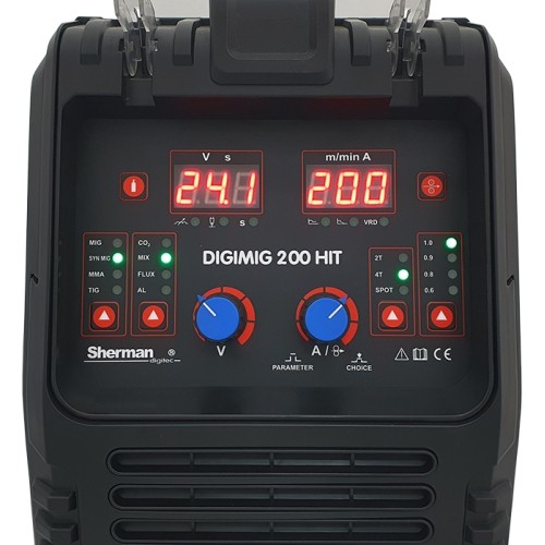Inverterinio suvirinimo aparato Sherman DIGIMIG 200 HIT KOMPLEKTAS