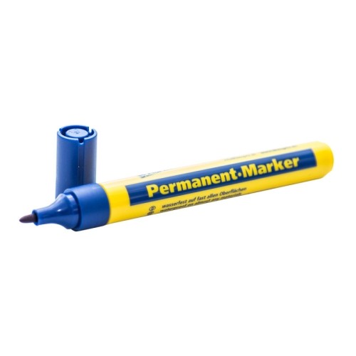 Marker, permanent, crossed 1-5mm, 1pc -  Mėlyna 