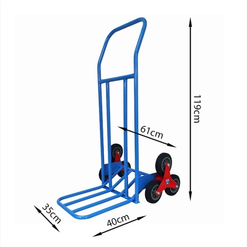 Folding warehouse and transport stair trolley 0101