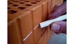 Kreidelės, baltos, apvalios Ø10mm x 80mm, 10vnt