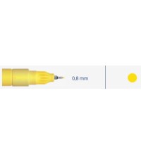 Marker, industrial, extra fine 0.8mm, 3ml, 1pc -  Geltona 