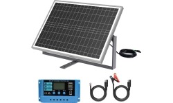 Saulės panelė 25W, 12V su priedais