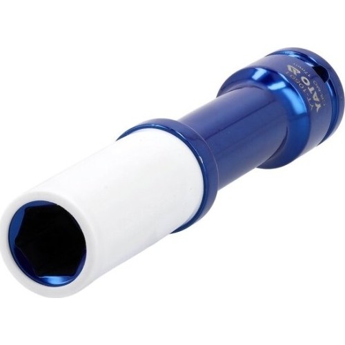 Prailginta smūginė galvutė 1/2'' plonasienė su apsauga L150mm - 17 mm