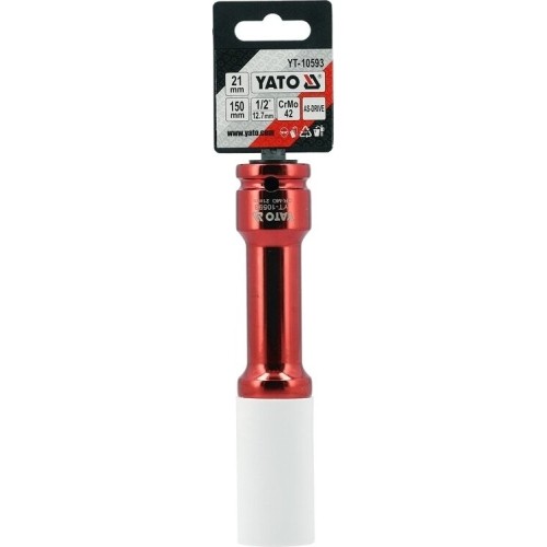 1/2" Dr. Deep impact wheel nut socket L150mm - 21 mm