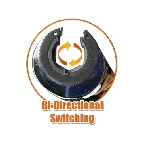Open combination ratchet spanner with flexible head - 13mm