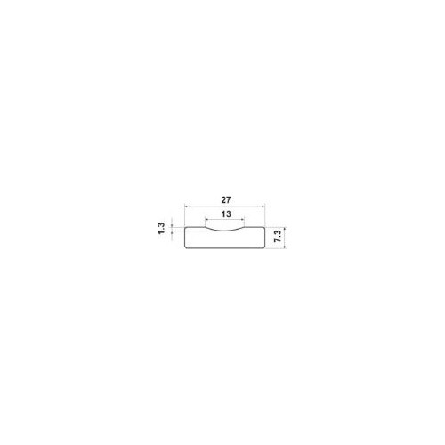 Keramikinis padėklas suvirinimui WT-403, lipnus 565x30mm