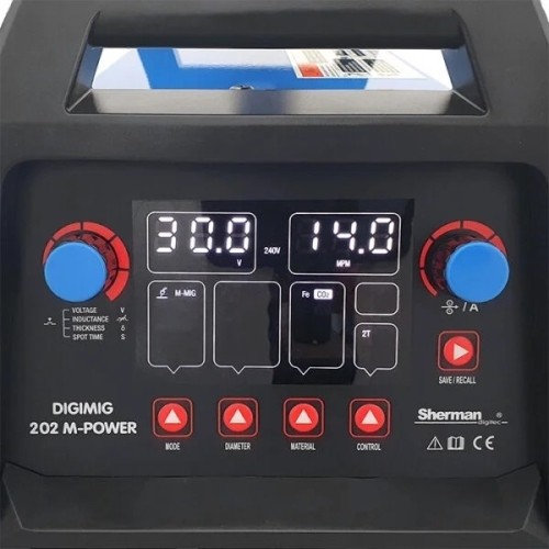 Sinerginis inverterinis suvirinimo aparatas Sherman DIGIMIG 202 M-POWER