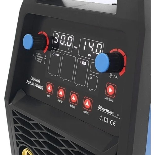 Sinerginis inverterinis suvirinimo aparatas Sherman DIGIMIG 202 M-POWER
